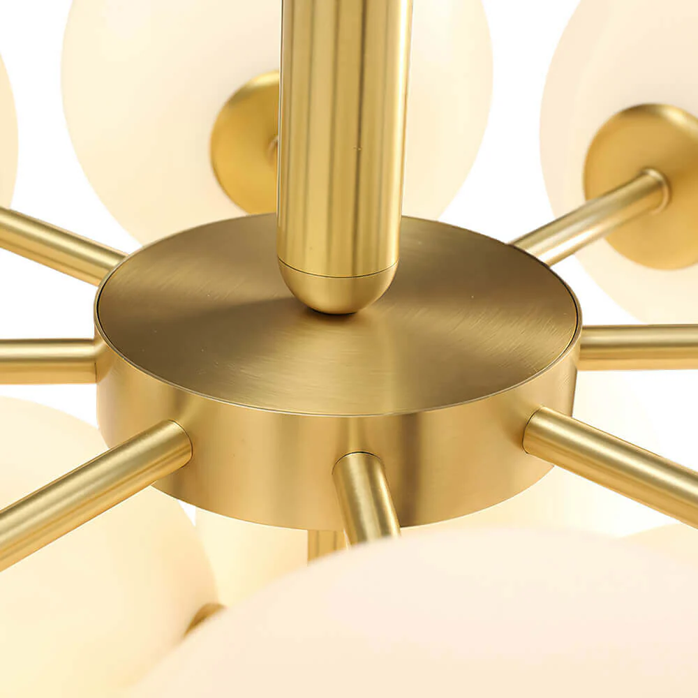 Milky Glass Cluster Bubble Chandelier - Image 25