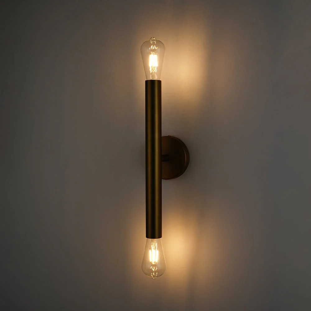 Minimalist 2-Light Linear Tube Vanity Wall Sconce - Image 15