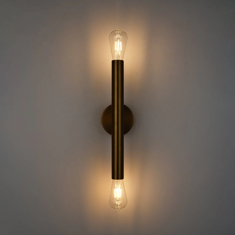 Minimalist 2-Light Linear Tube Vanity Wall Sconce - Image 16