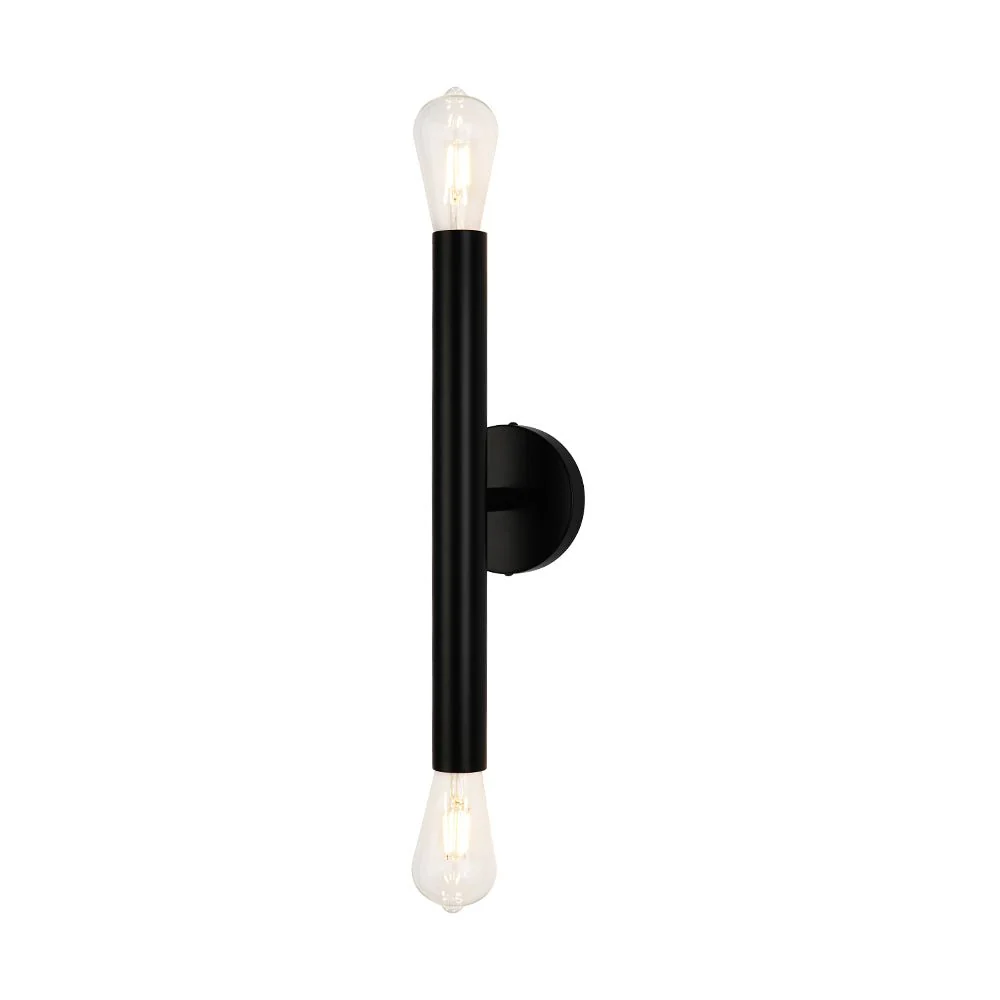 Minimalist 2-Light Linear Tube Vanity Wall Sconce - Image 17
