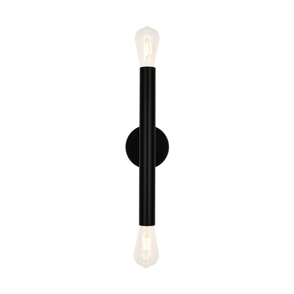 Minimalist 2-Light Linear Tube Vanity Wall Sconce - Image 19