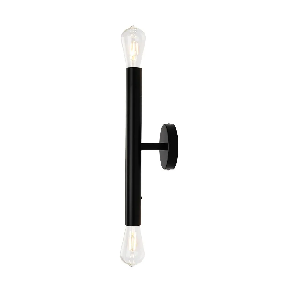 Minimalist 2-Light Linear Tube Vanity Wall Sconce - Image 21