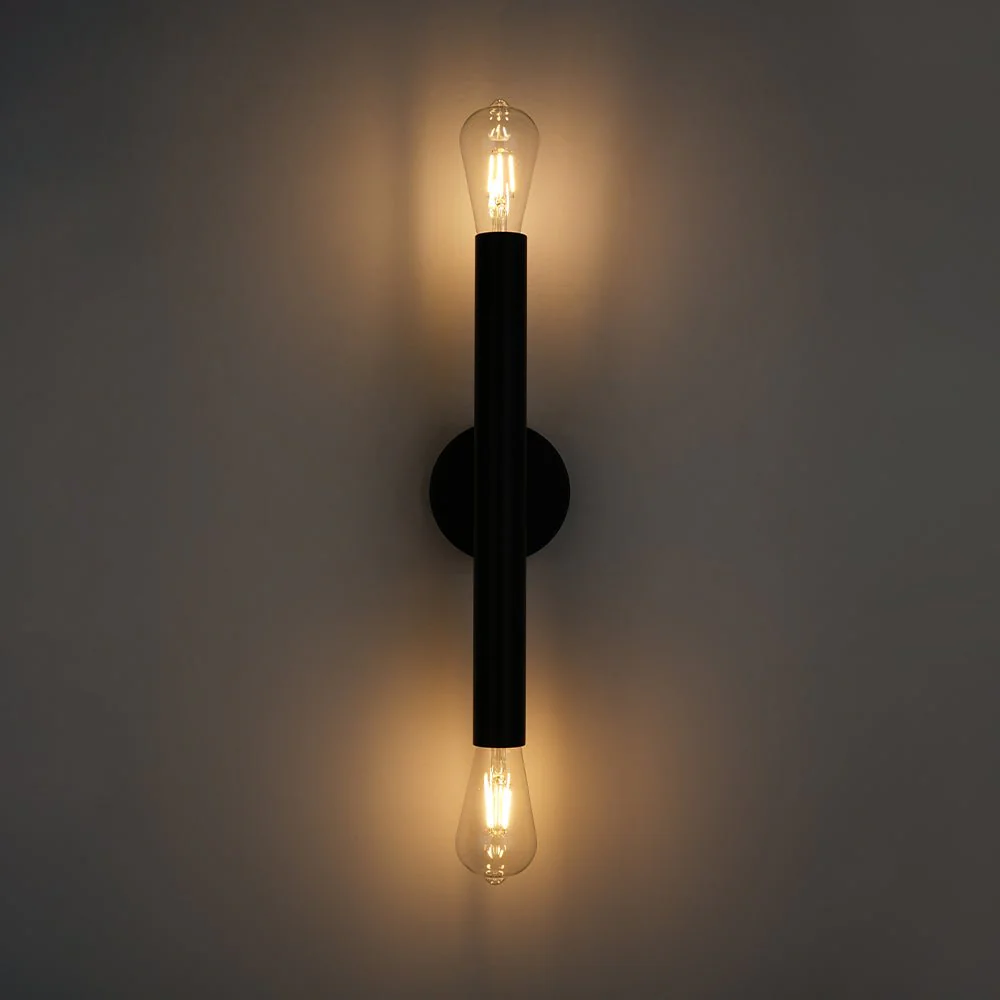Minimalist 2-Light Linear Tube Vanity Wall Sconce - Image 27