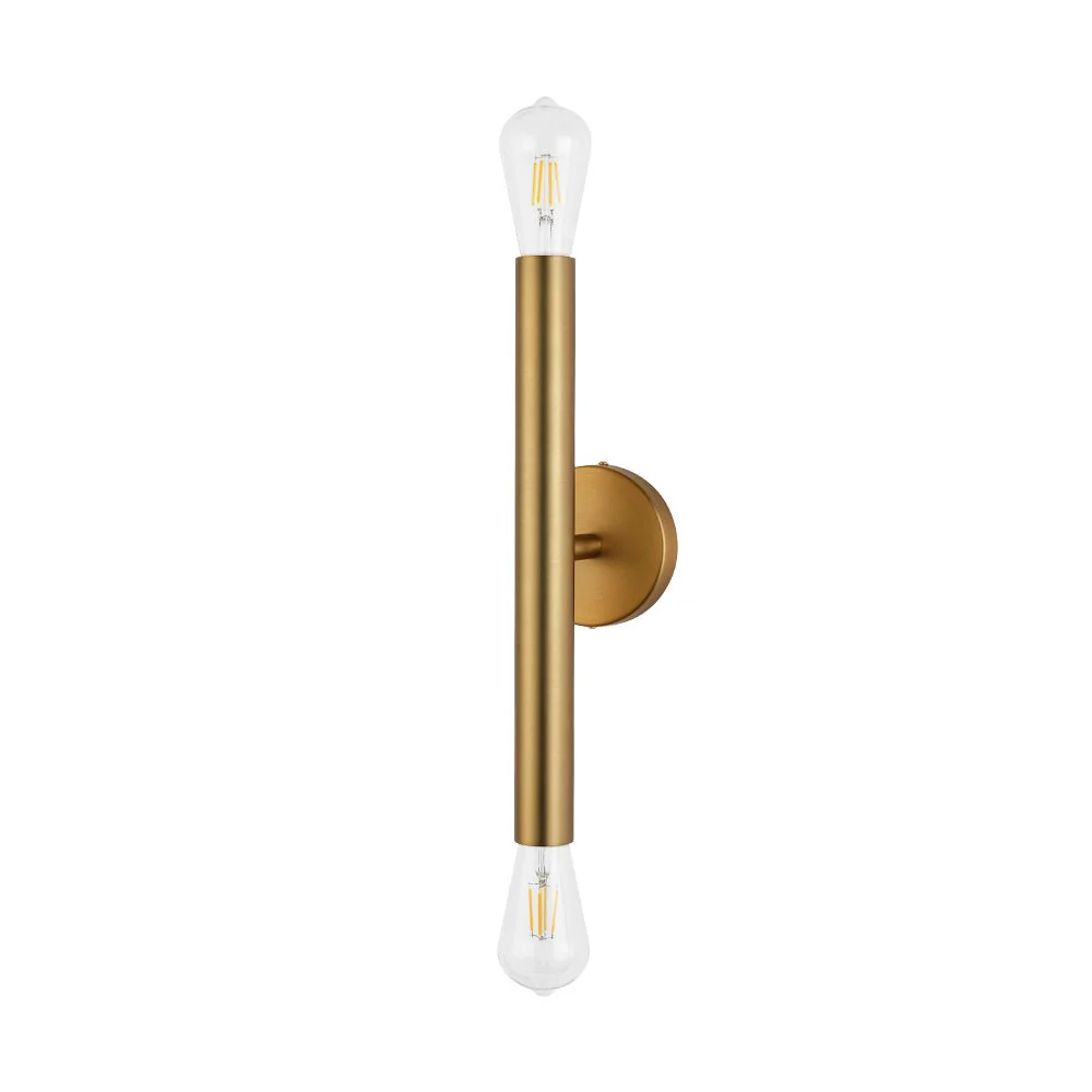 Minimalist 2-Light Linear Tube Vanity Wall Sconce - Image 7