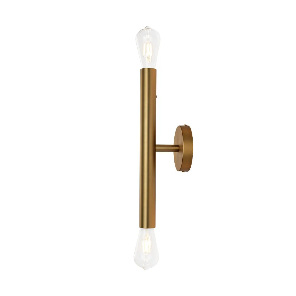 Minimalist 2-Light Linear Tube Vanity Wall Sconce - Image 8