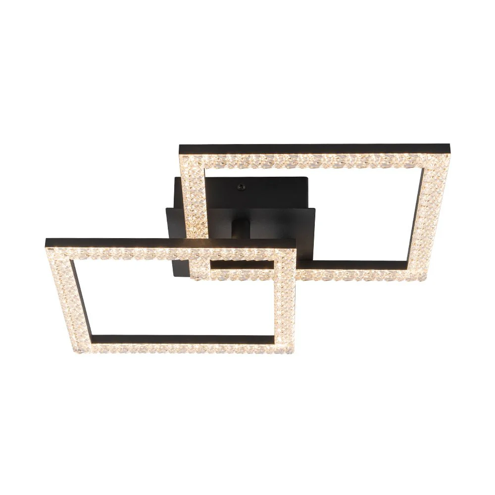 Minimalist 2-light Square Dimmable LED Semi Flush Mount - Image 11