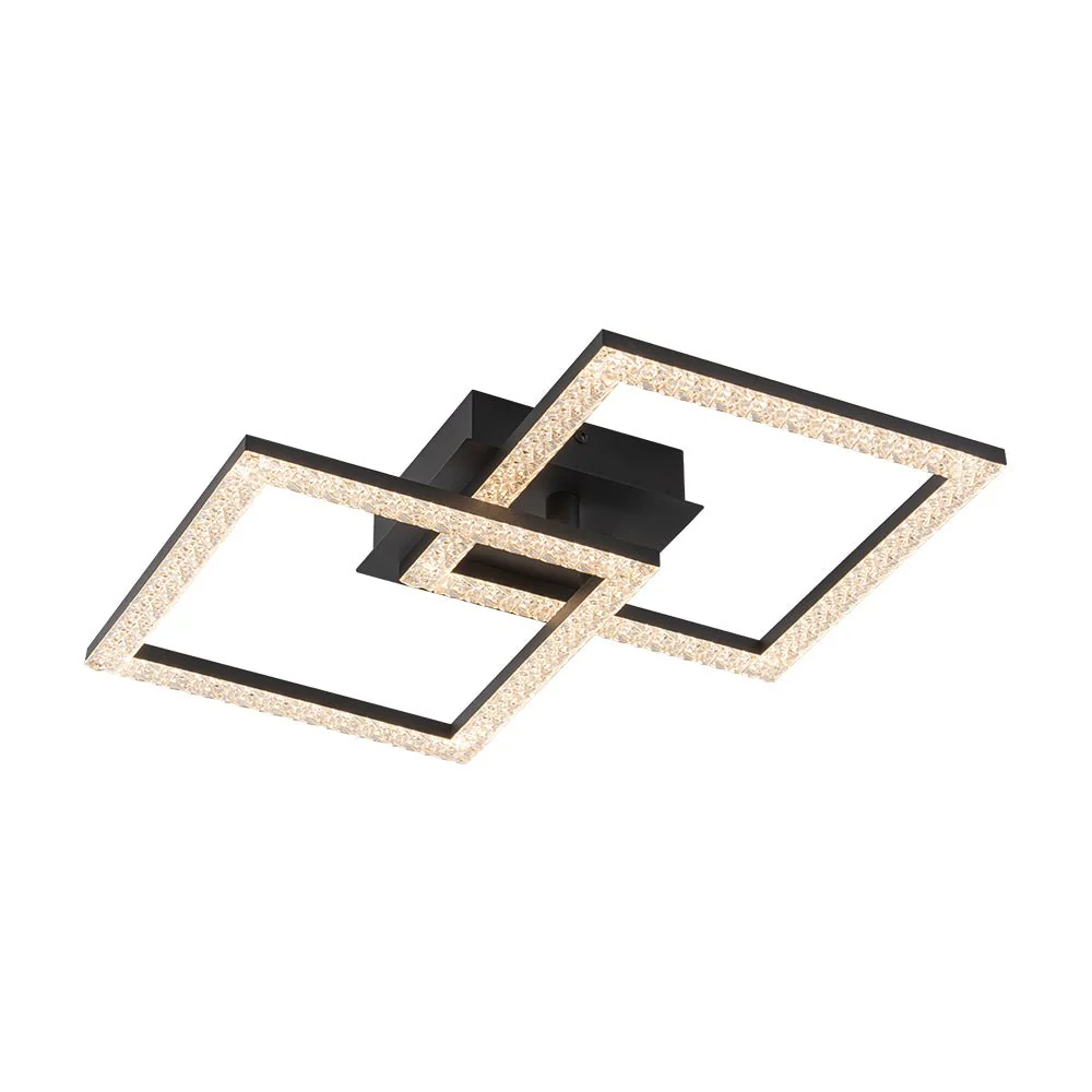 Minimalist 2-light Square Dimmable LED Semi Flush Mount - Image 13