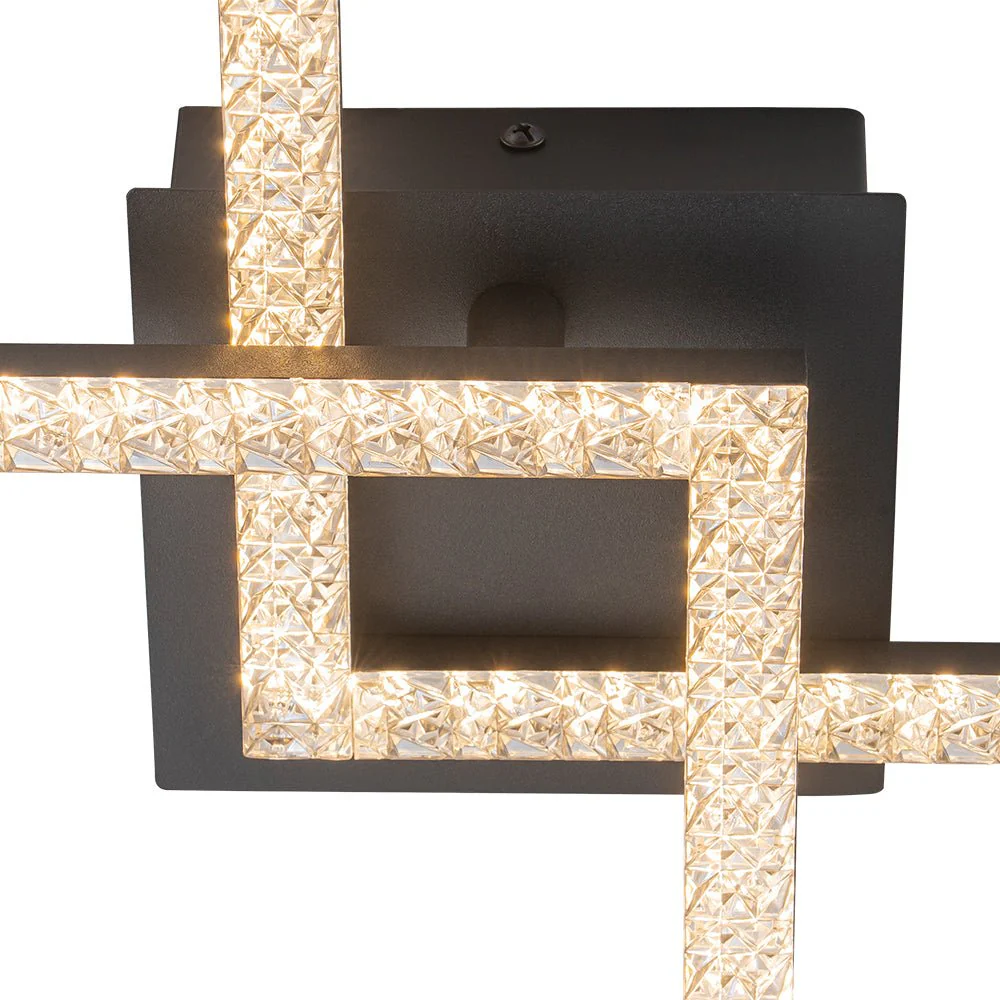 Minimalist 2-light Square Dimmable LED Semi Flush Mount - Image 3