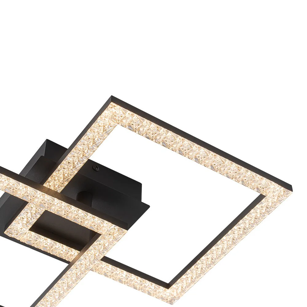 Minimalist 2-light Square Dimmable LED Semi Flush Mount - Image 5
