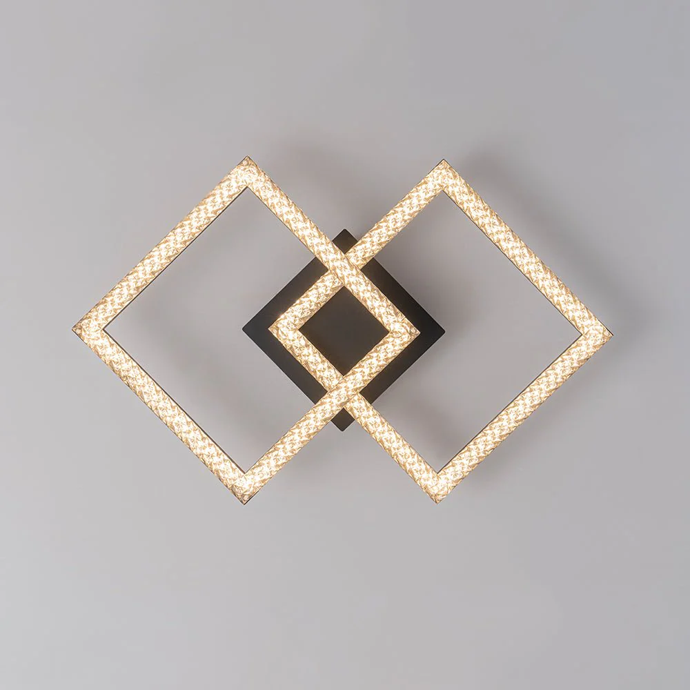 Minimalist 2-light Square Dimmable LED Semi Flush Mount - Image 7