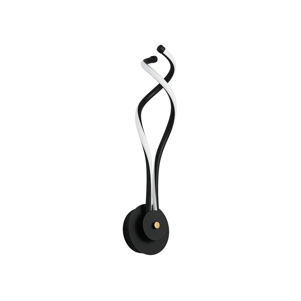 Minimalist 2-Light Twist Ribbon Dimmable LED Wall Sconce - Image 3