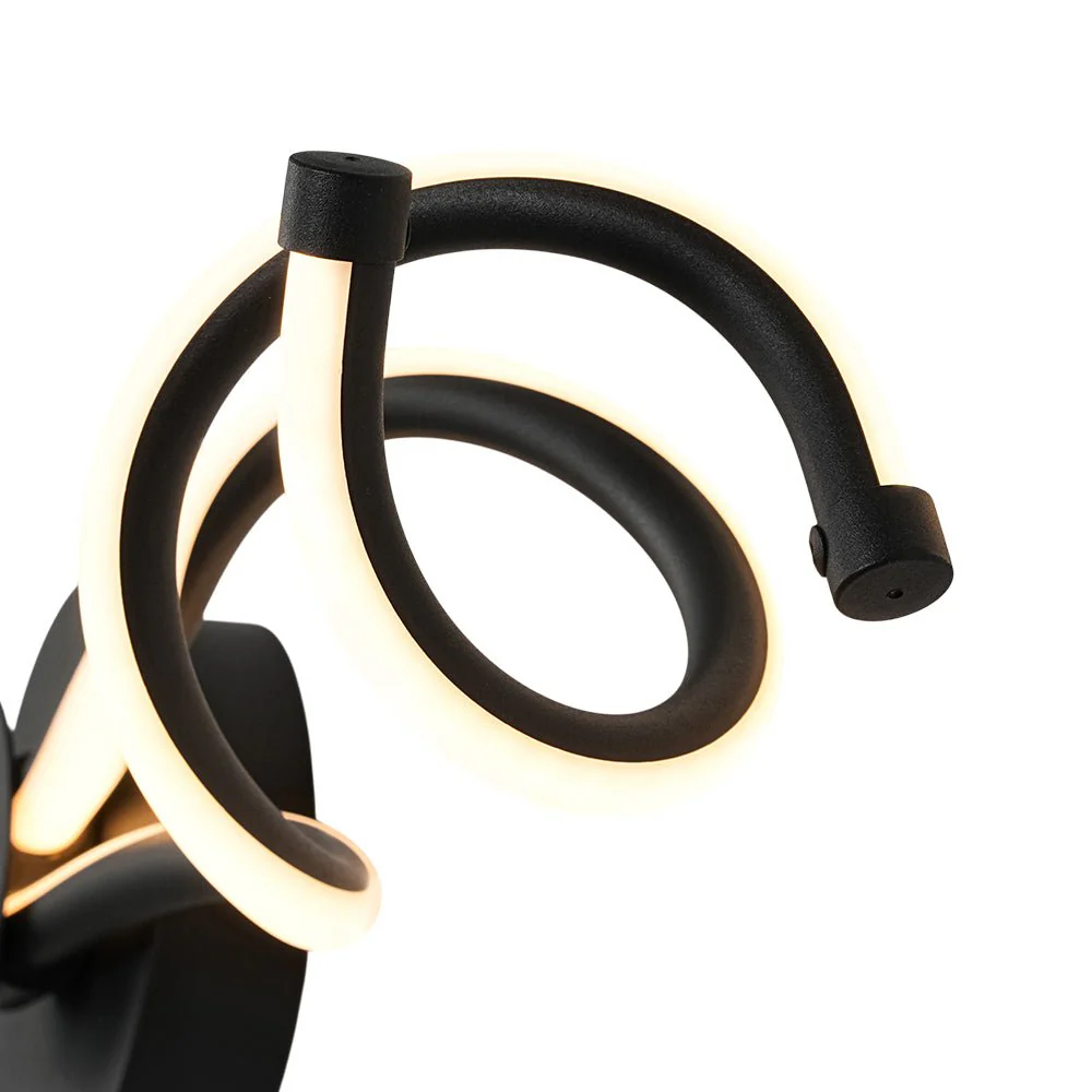 Minimalist 2-Light Twist Ribbon Dimmable LED Wall Sconce - Image 8
