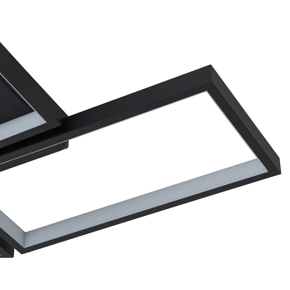 Minimalist 4-light Rectangular Dimmable LED Semi Flush Mount - Image 9