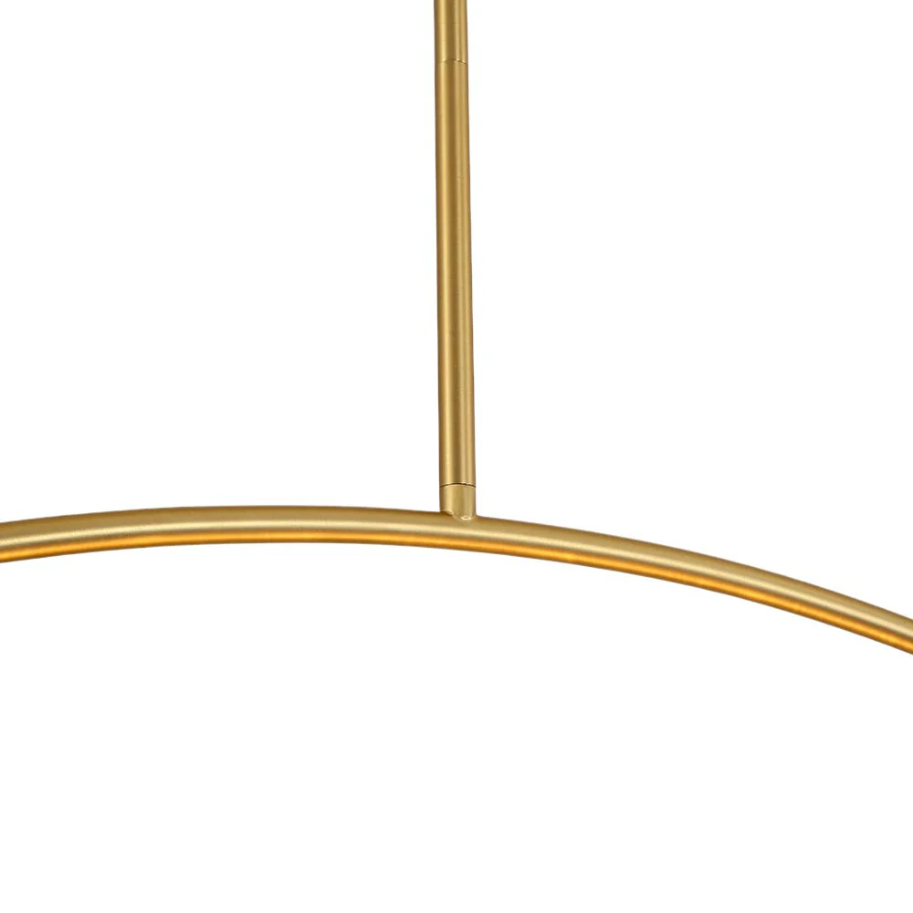 Minimalist 8-Light Brass Candle Style Linear Island Chandelier - Image 12