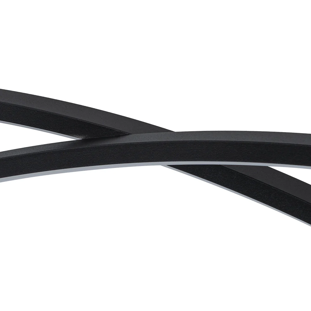 Minimalist Dimmable LED Black Arched Island Chandelier - Image 13