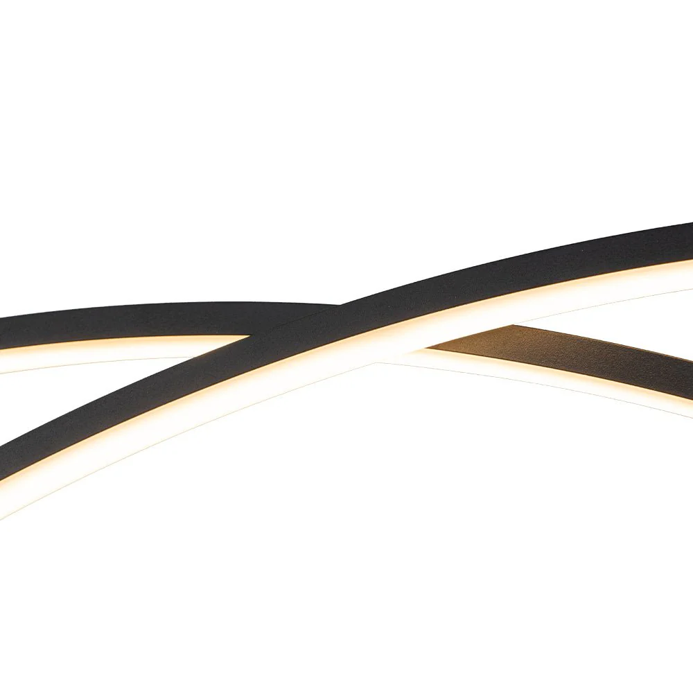 Minimalist Dimmable LED Black Arched Island Chandelier - Image 15