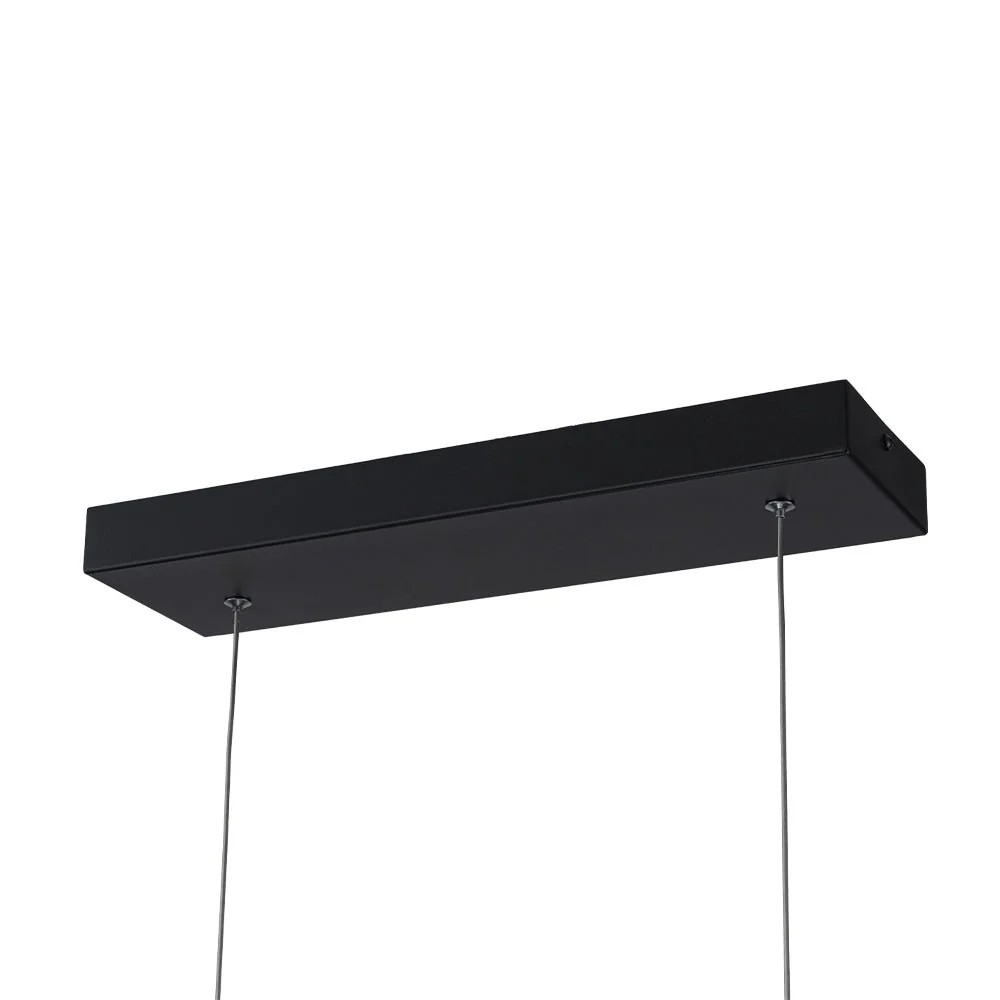 Minimalist Dimmable LED Black Arched Island Chandelier - Image 16