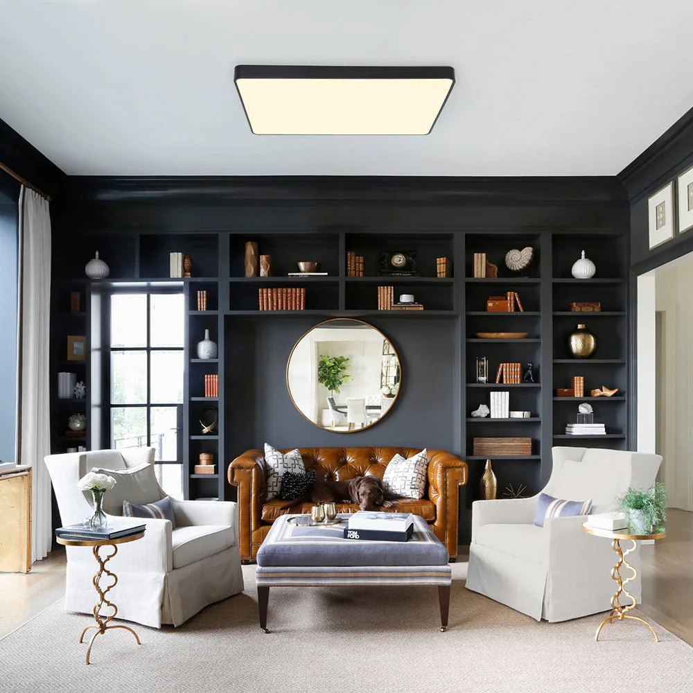 Minimalist Dimmable LED Rectangle Flush Mount Ceiling Light - Image 2
