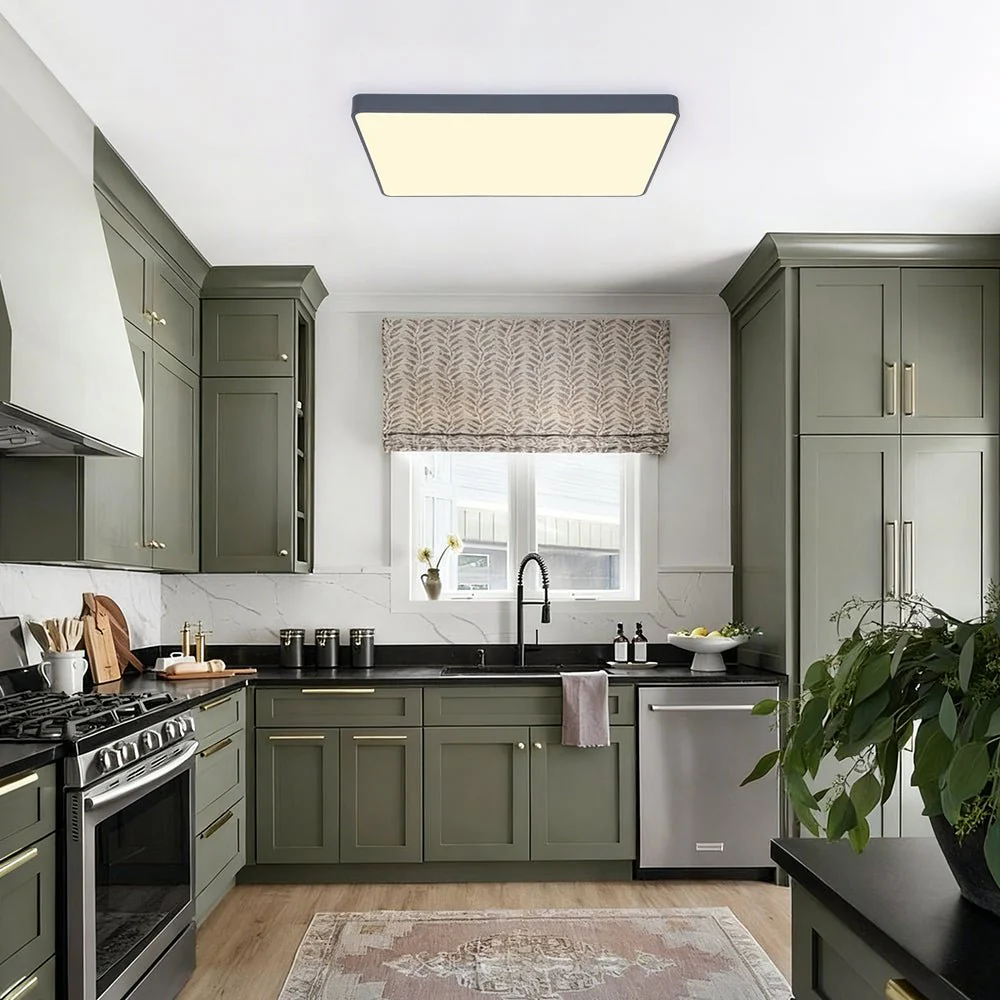 Minimalist Dimmable LED Rectangle Flush Mount Ceiling Light - Image 3