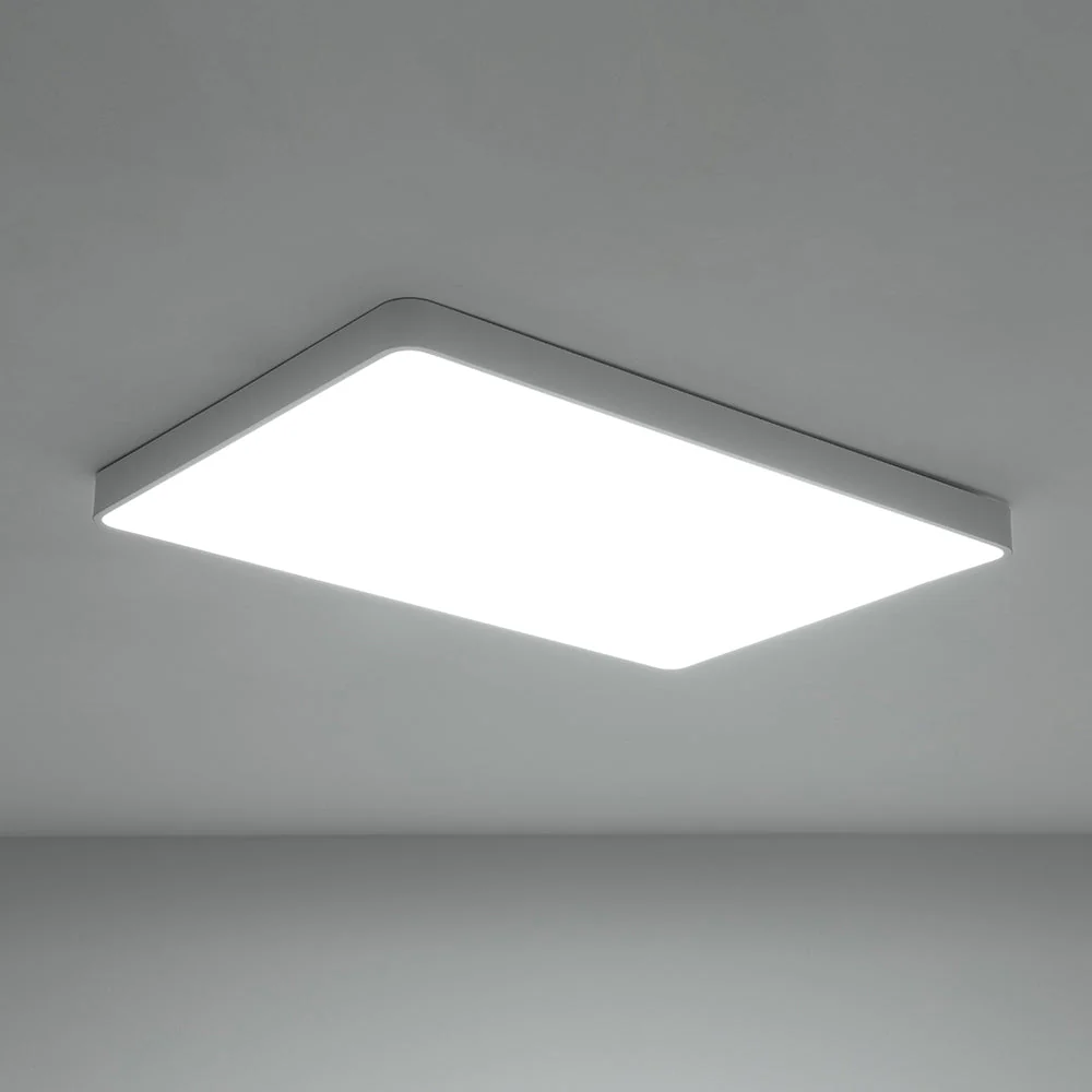 Minimalist Dimmable LED Rectangle Flush Mount Ceiling Light - Image 34