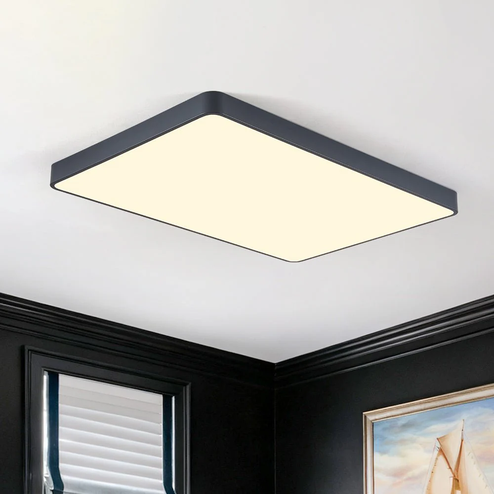 Minimalist Dimmable LED Rectangle Flush Mount Ceiling Light - Image 4
