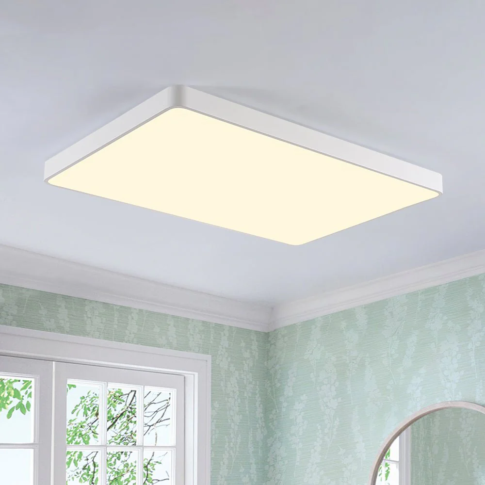 Minimalist Dimmable LED Rectangle Flush Mount Ceiling Light - Image 6