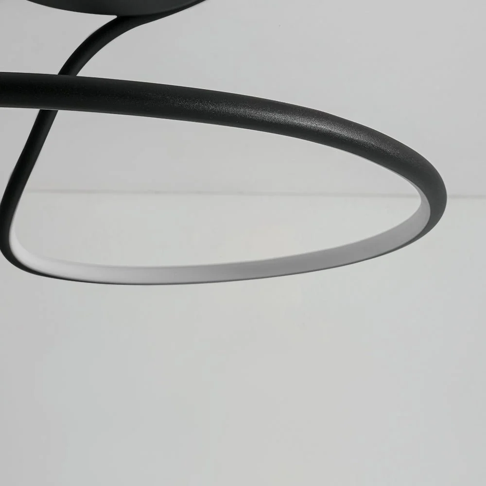 Minimalist Dimmable LED Ribbon Semi Flush Mount DIP Switch - Image 16