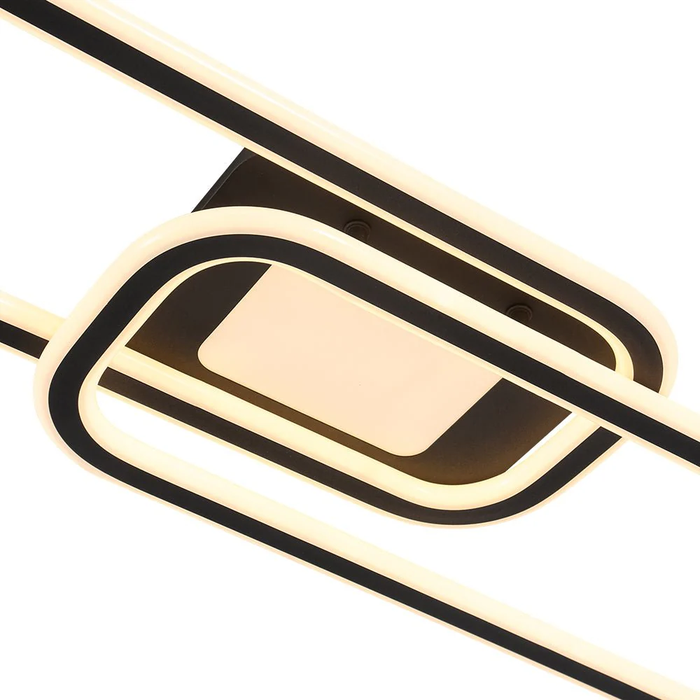 Minimalist Linear Rectangular Ring Dimmable LED Ceiling Light - Image 13