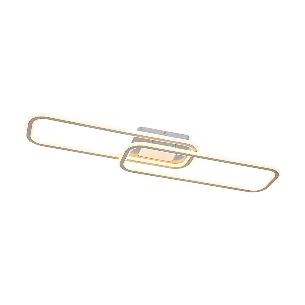 Minimalist Linear Rectangular Ring Dimmable LED Ceiling Light - Image 18