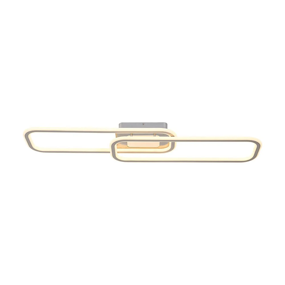 Minimalist Linear Rectangular Ring Dimmable LED Ceiling Light - Image 21