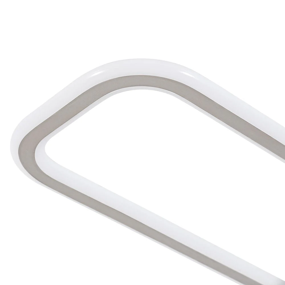 Minimalist Linear Rectangular Ring Dimmable LED Ceiling Light - Image 23