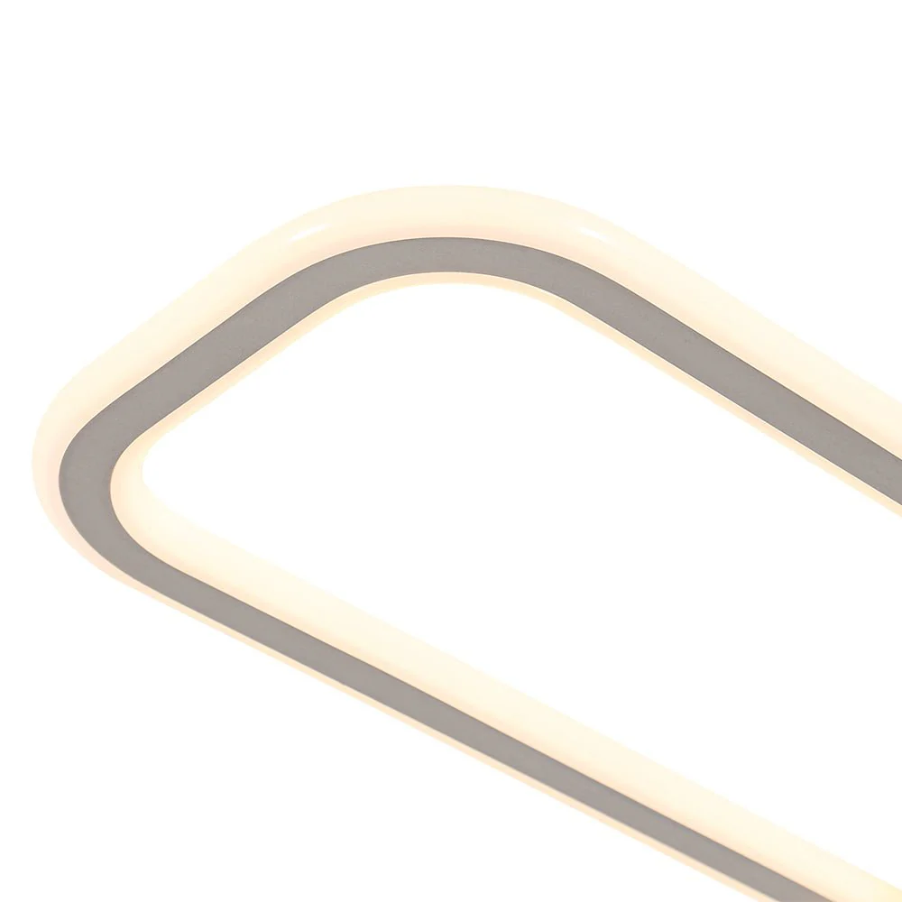Minimalist Linear Rectangular Ring Dimmable LED Ceiling Light - Image 24