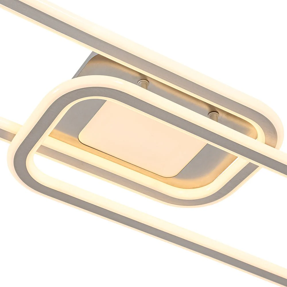 Minimalist Linear Rectangular Ring Dimmable LED Ceiling Light - Image 26