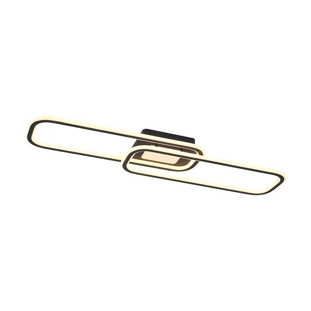 Minimalist Linear Rectangular Ring Dimmable LED Ceiling Light - Image 5