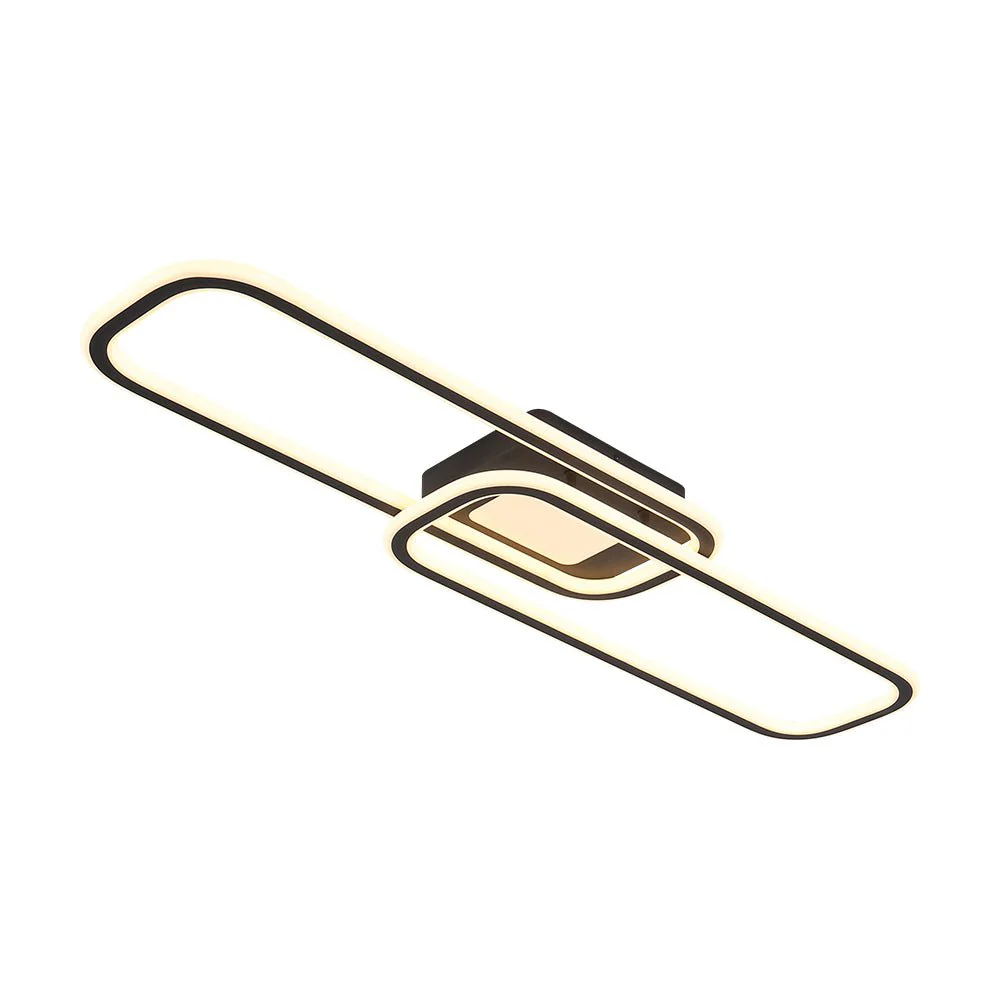 Minimalist Linear Rectangular Ring Dimmable LED Ceiling Light - Image 7