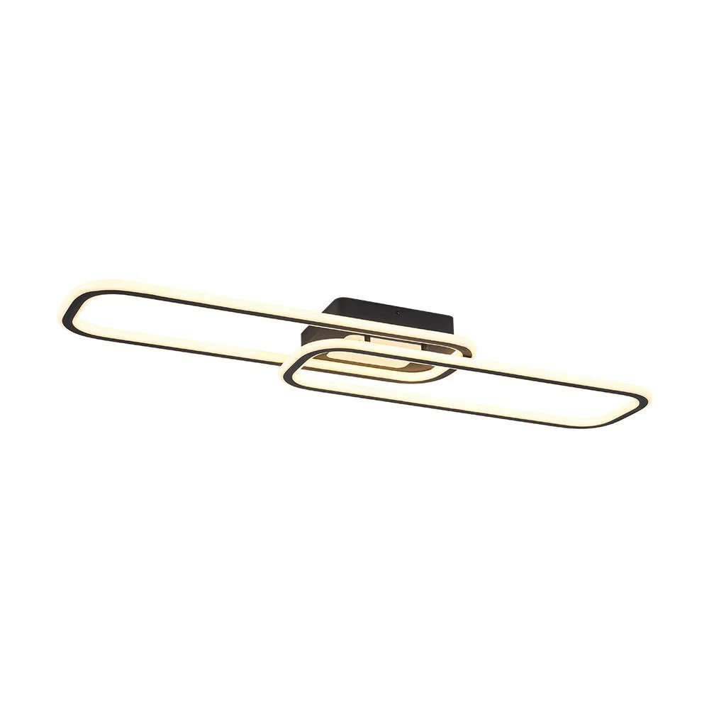 Minimalist Linear Rectangular Ring Dimmable LED Ceiling Light - Image 8