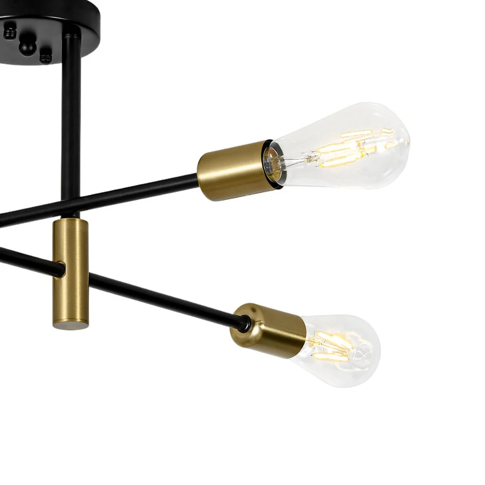 Minimalist Linear Tiered Sputnik Semi Flush Ceiling Light - Image 12