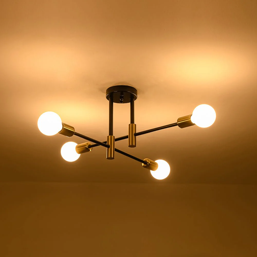 Minimalist Linear Tiered Sputnik Semi Flush Ceiling Light - Image 14