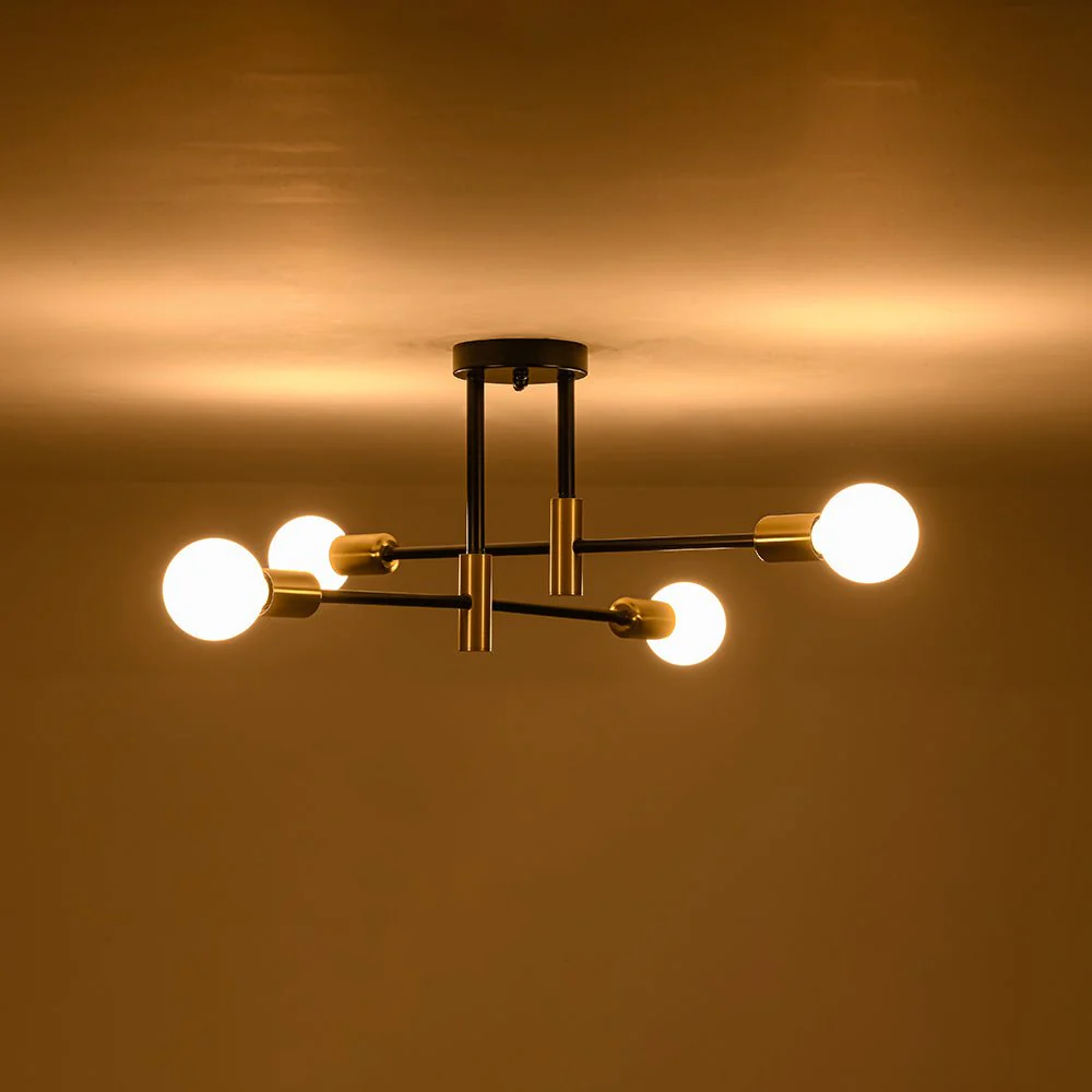 Minimalist Linear Tiered Sputnik Semi Flush Ceiling Light - Image 16