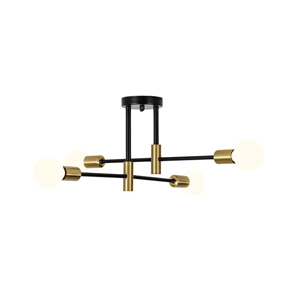 Minimalist Linear Tiered Sputnik Semi Flush Ceiling Light - Image 3