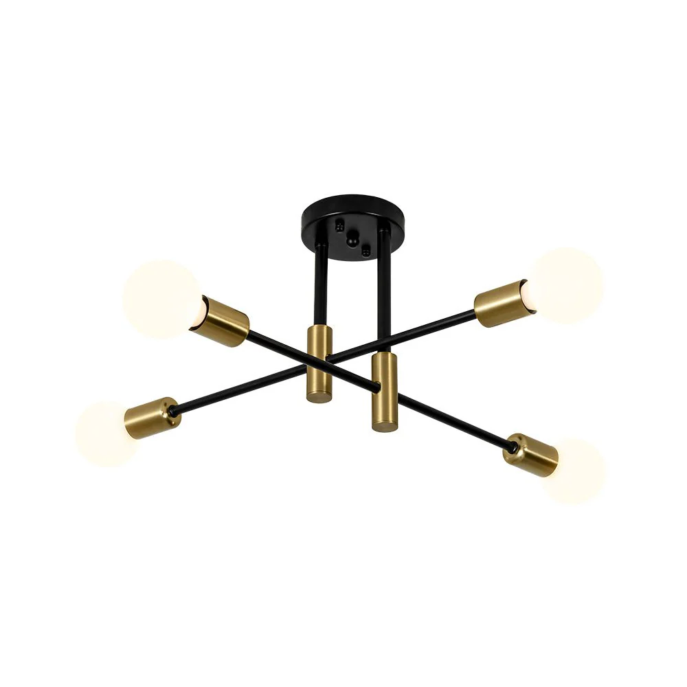 Minimalist Linear Tiered Sputnik Semi Flush Ceiling Light - Image 4