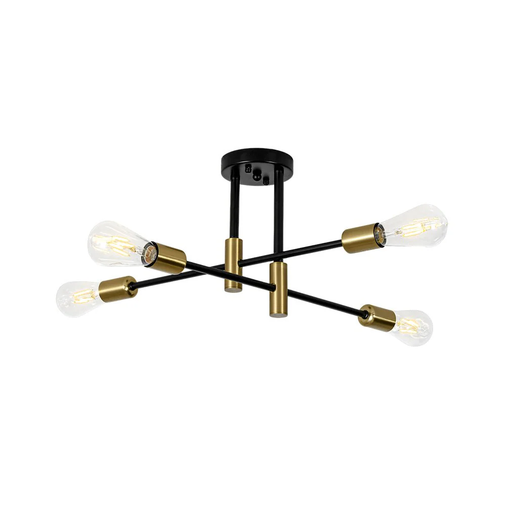 Minimalist Linear Tiered Sputnik Semi Flush Ceiling Light - Image 6