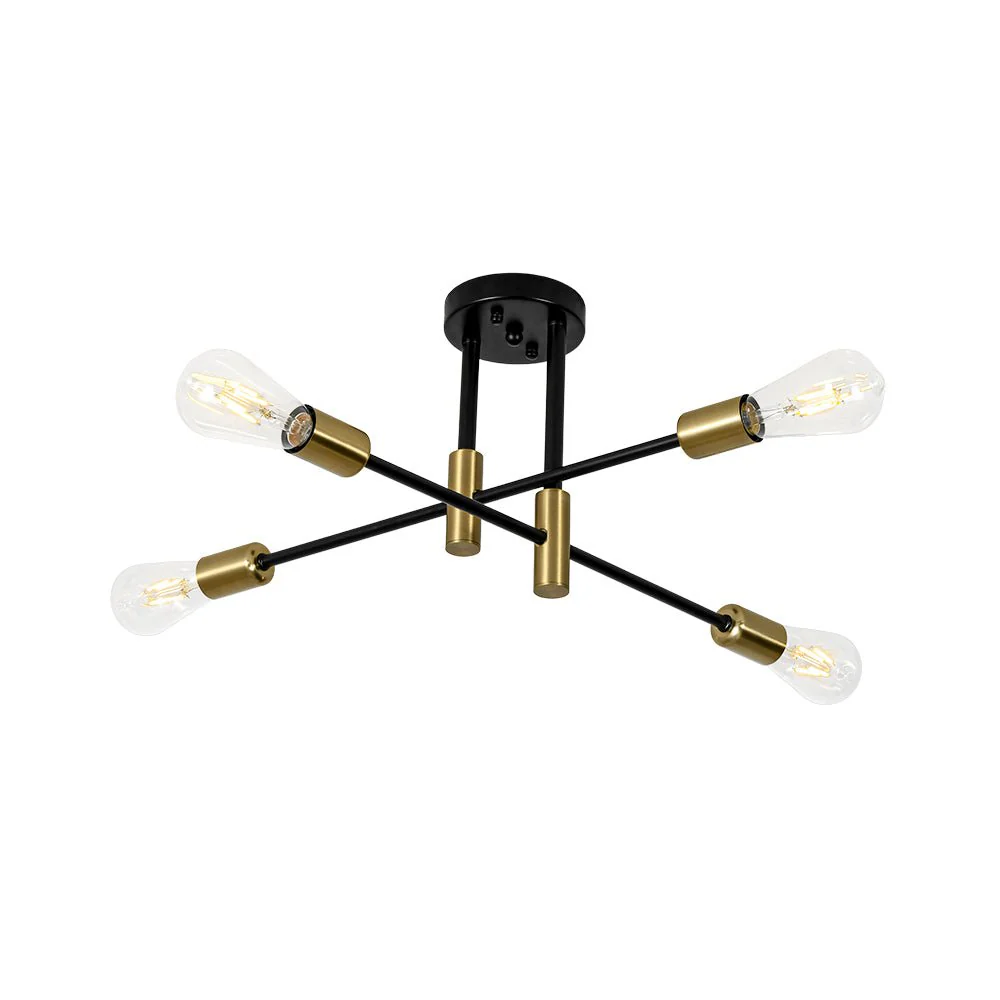 Minimalist Linear Tiered Sputnik Semi Flush Ceiling Light - Image 7