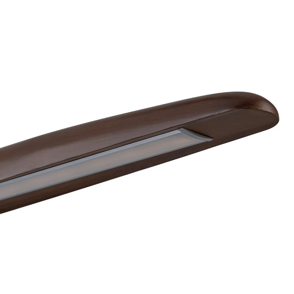 Minimalist Linear Wood Dimmable LED Island Pendant - Image 9