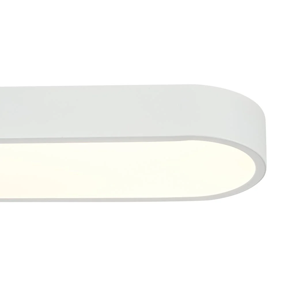 Minimalist Long Oval Dimmable LED Flush Mount Ceiling Light - Image 25