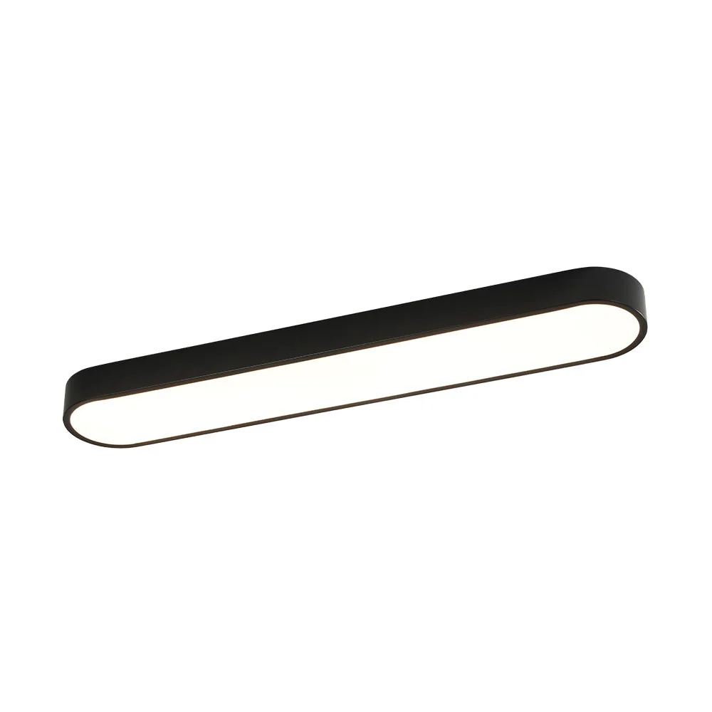 Minimalist Long Oval Dimmable LED Flush Mount Ceiling Light - Image 3