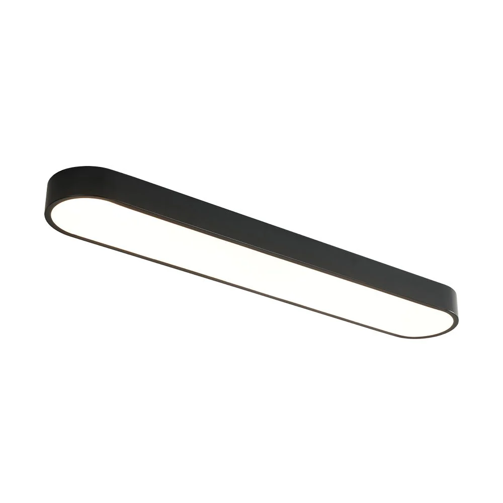 Minimalist Long Oval Dimmable LED Flush Mount Ceiling Light - Image 4