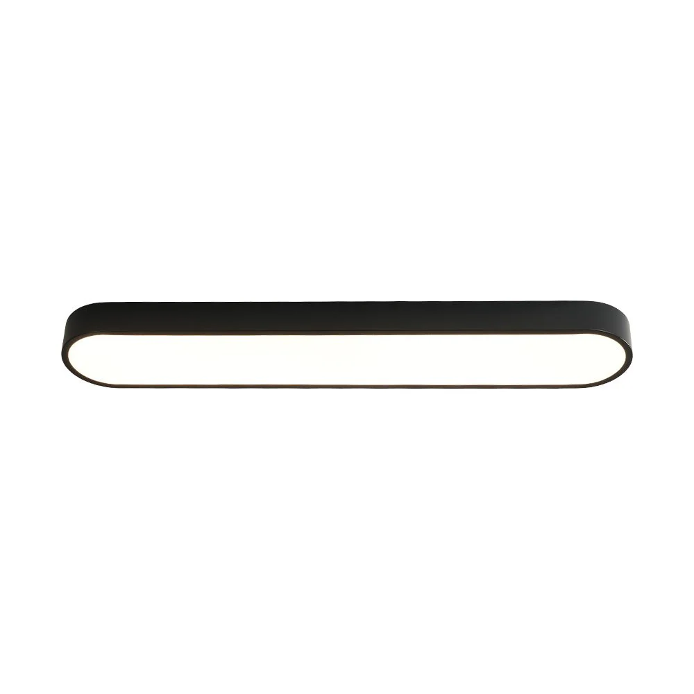 Minimalist Long Oval Dimmable LED Flush Mount Ceiling Light - Image 7