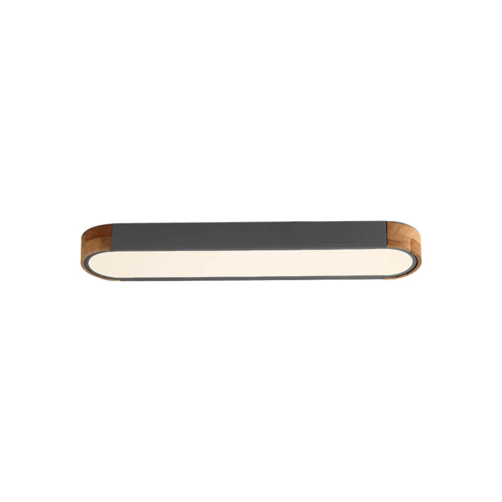 Dimmable Minimalist Long Oval Flush Mount LED Light - Image 12