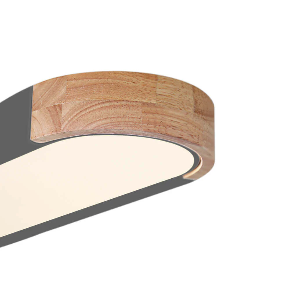 Dimmable Minimalist Long Oval Flush Mount LED Light - Image 14